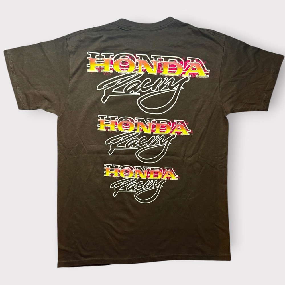 Honda Racing JT Racing USA Circuit Dreams Graphic T-Shirt Brown Mens L - Picture 2 of 8